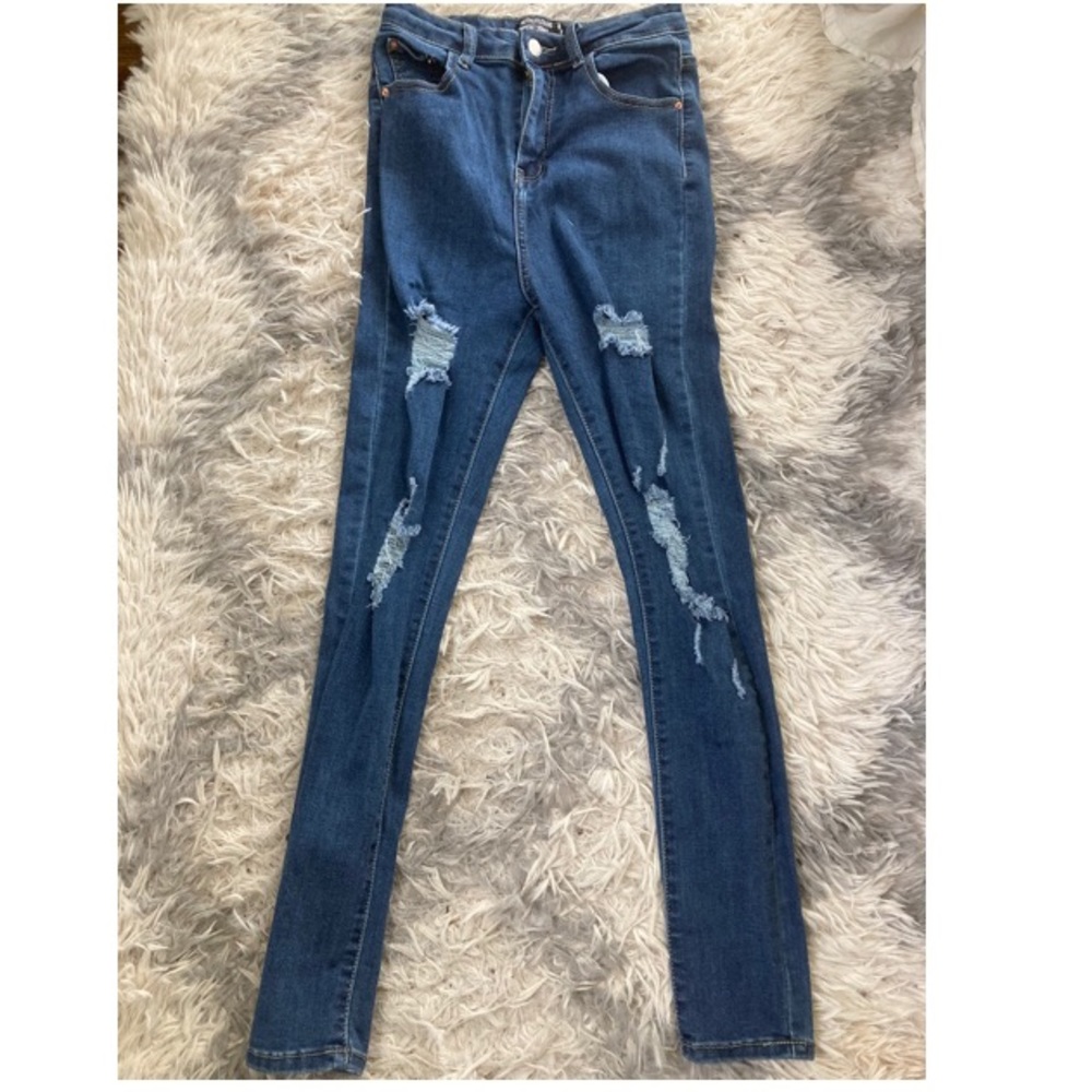 Pretty Little Thing Dark Denim Jeans
